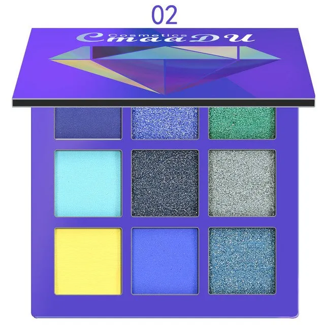 9 color Diamond Bright Eye Shadow Palette Makeup Kit