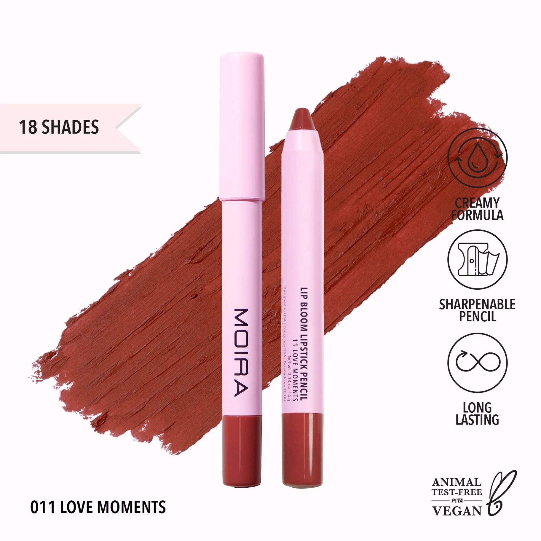 Moira Lip Bloom Lipstick Pencil