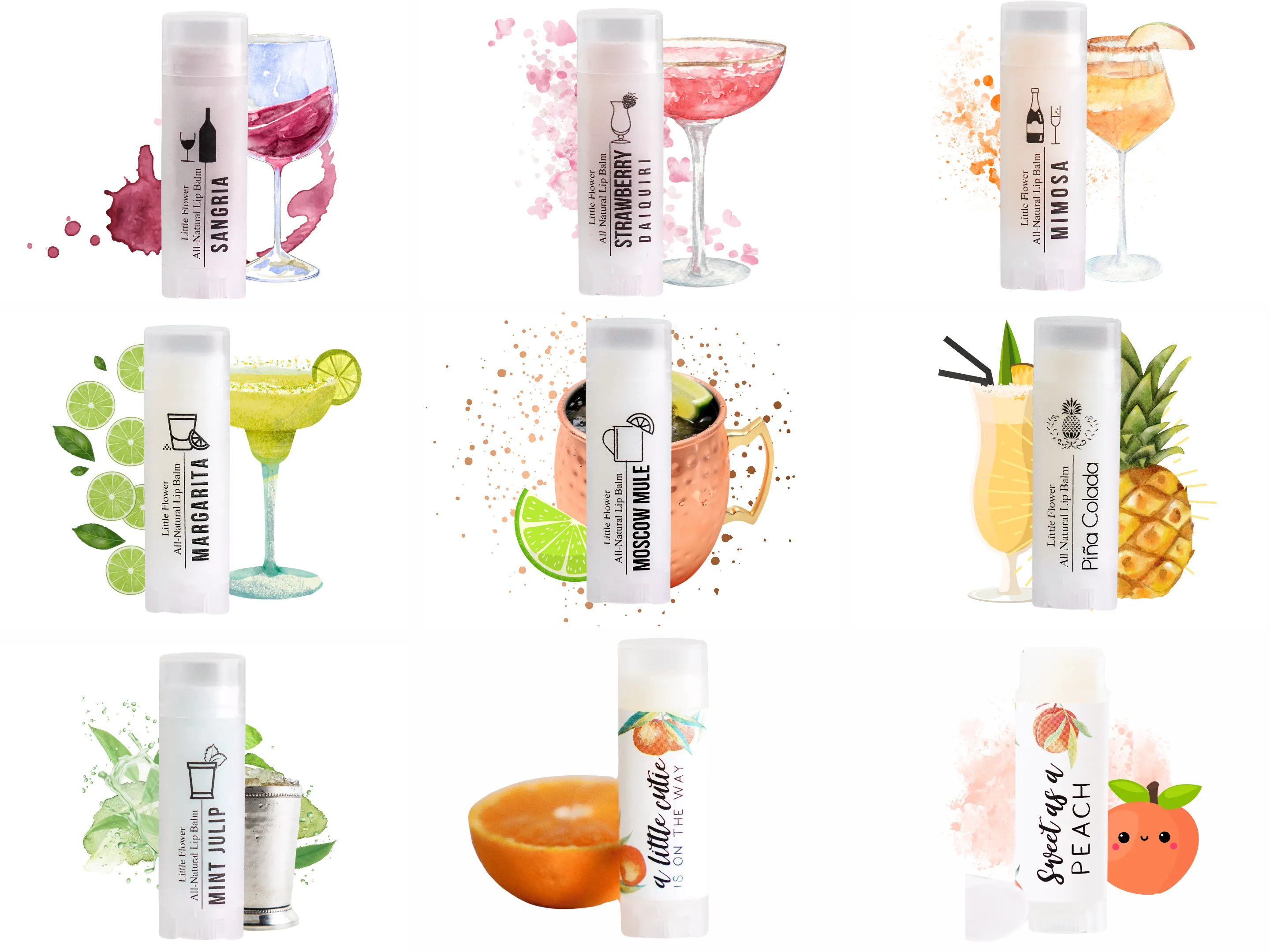 Sangria Lip Balm - Happy Hour Cocktail Lip Balm